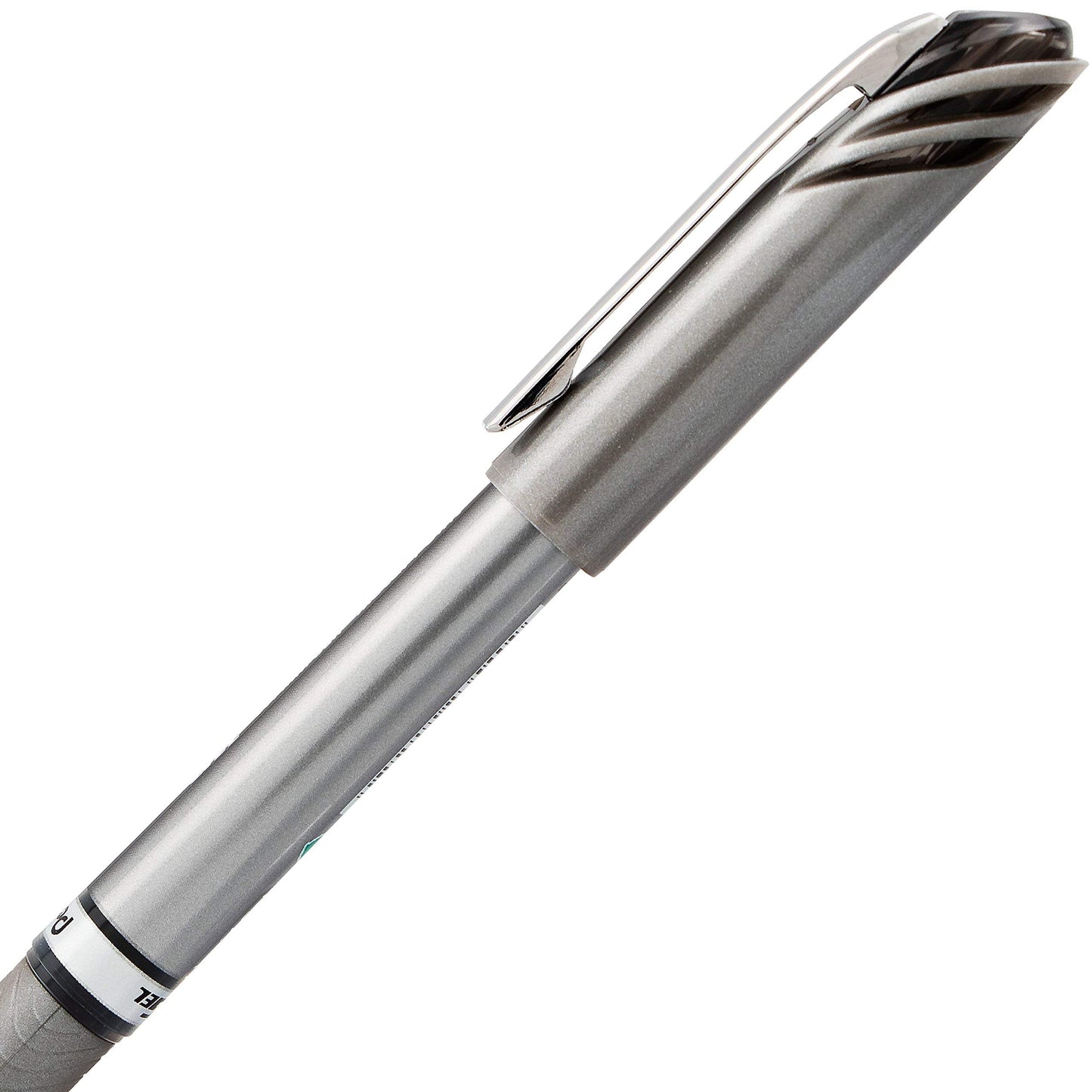 Pentel EnerGel NV Liquid Gel Pen, (0.7mm), Medium Line, Capped, Metal Tip, Black Ink, Box of 12 (BL27-A)