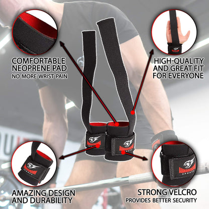 Premium Lifting Straps, Wrist Straps Gym, Wrist Straps for Weightlifting, Gym Straps Weight Lifting, Weight Lifting Wrist Wraps, Deadlift Straps, Lifting Straps Gym, Weightlifting Straps to Improve Grip