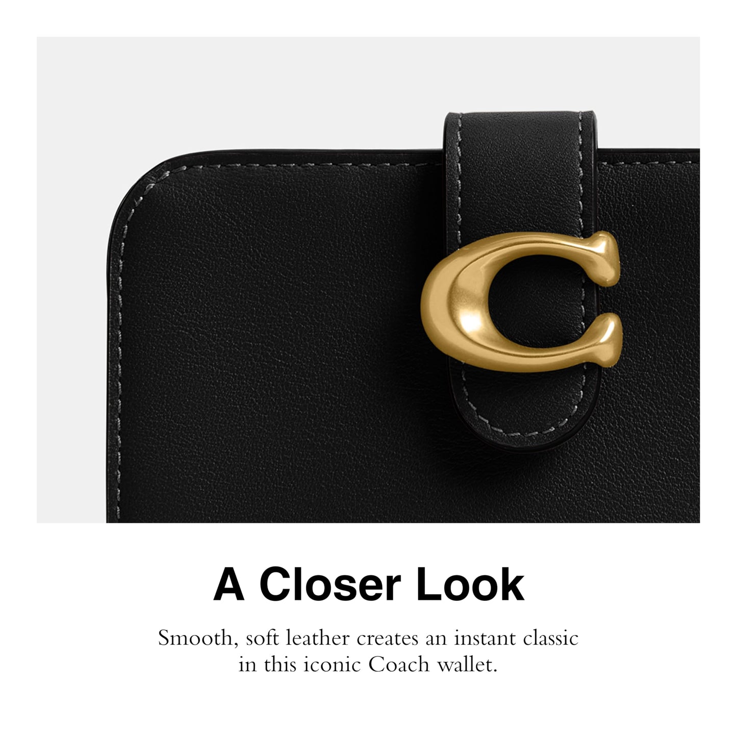 COACH Soft Grain Leather Tabby Wallet