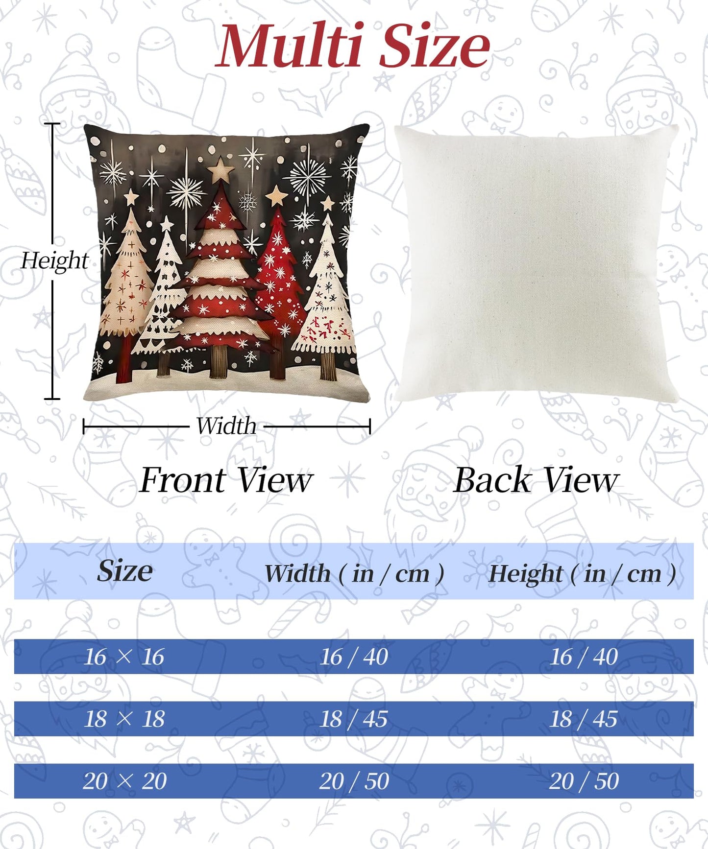 SEGXCFL Christmas Pillow Covers Decorative for Couch Sofa Livingroom Outdoor Christmas Home Decor