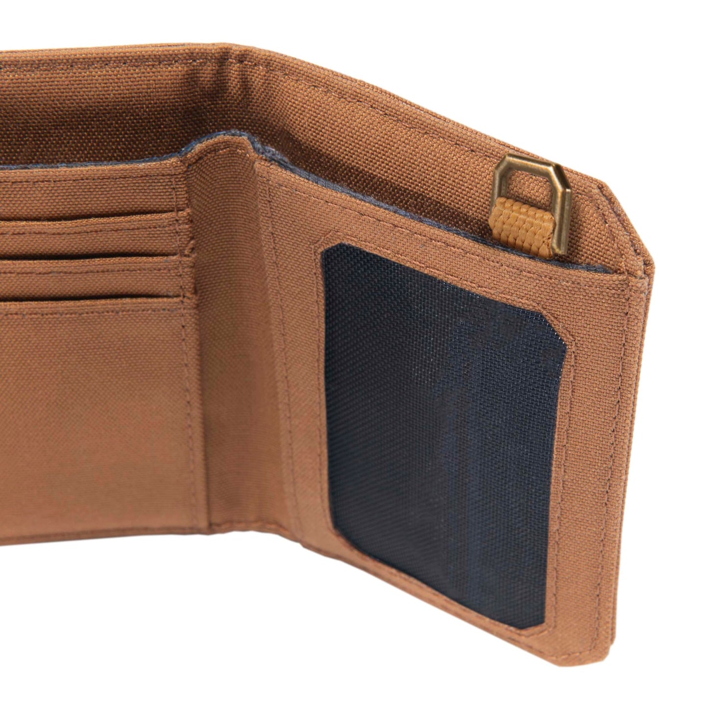 Carhartt Mens 700D Nylon Duck Wallets, RFID-Blocking W/Trifold and Front Pocket Options, Carhartt Brown (Trifold)