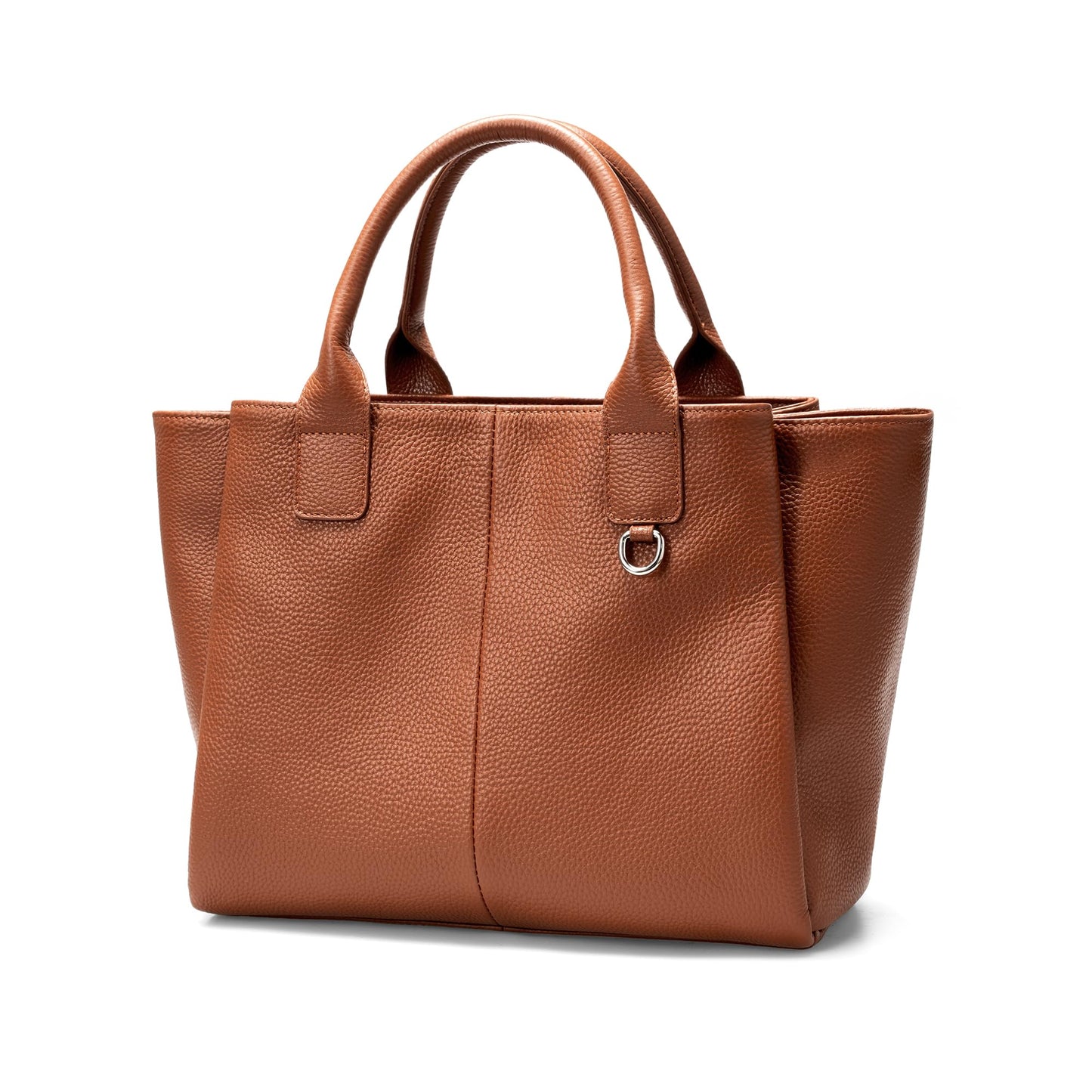 befen Genuine Leather Satchel Purse for Women, Ladies Crossbody Shoulder Bags Top Handle Tote Bag for Travel, Work, Office - Brown