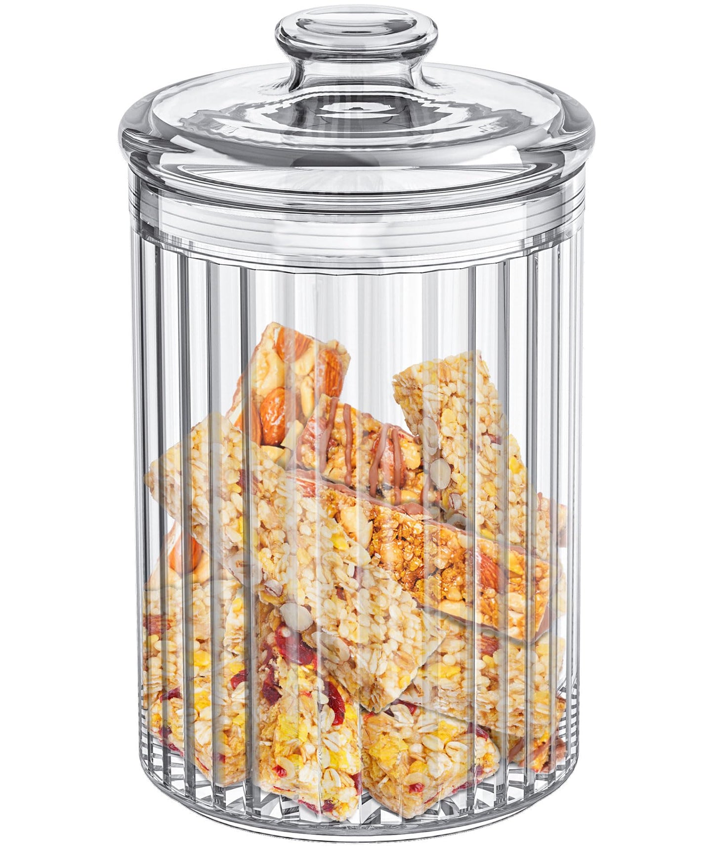 Vinkoe Cookie Jar, 51oz Acrylic Candy Jars with Lids, Apothecary Jars, Clear Cookie Jars for Easter, Christmas, Candy Buffet, Office Desk, Party Table, Nuts, Cookies, Chocolate, Coffee Pod, Tea