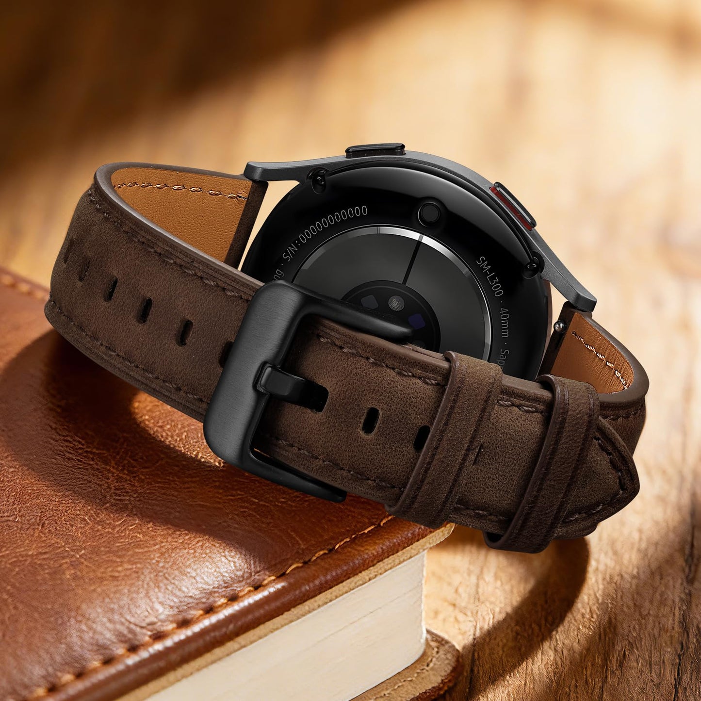 GEAK 20mm 18mm 22mm Leather Band Compatible with Garmin Vivoactive 5/6/3/4S Watch Bands, Venu 4/Venu 3S/2S, Quick Release Classic Genuine Leather Strap for Venu 3/2/Forerunner 265/165 Men Women