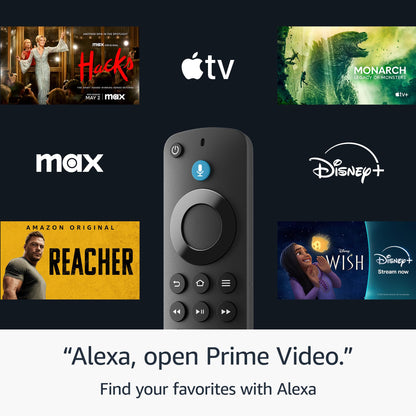 Amazon Fire TV Alexa Voice Remote (newest model) with TV controls, requires compatible Fire TV device