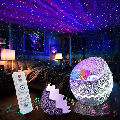 Rossetta Galaxy Projector, Star Projector LED Lights for Bedroom, Outdoor Lighting Projector, Starry Night Light with White Noise and Bluetooth Speaker, Gifts for Kids Adults Christmas, Birthdays