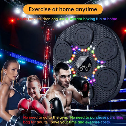 Smart Music Boxing Machine with Gloves, Fun Boxing Game Gift for Kids and Adults