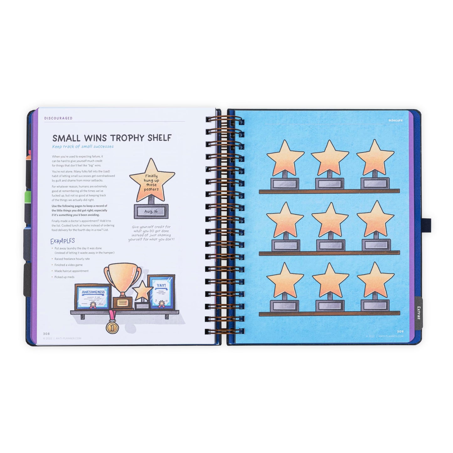 The Anti-Planner: How to Get Stuff Done When You Don't Feel Like It--Clean Edition, No Dates or Calendars ADHD activity planner for adults women kids, adhd tools, productivity planner