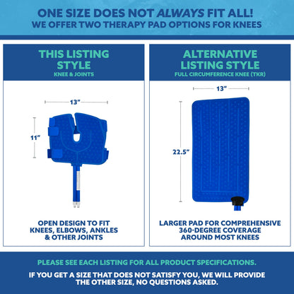 Polar Active Ice® 3 in 1 Knee, Ankle, & Elbow Therapy pad 12.5” x 10.5” with Attached Belts. Use only with The Polar Active Ice #AIS Therapy System.