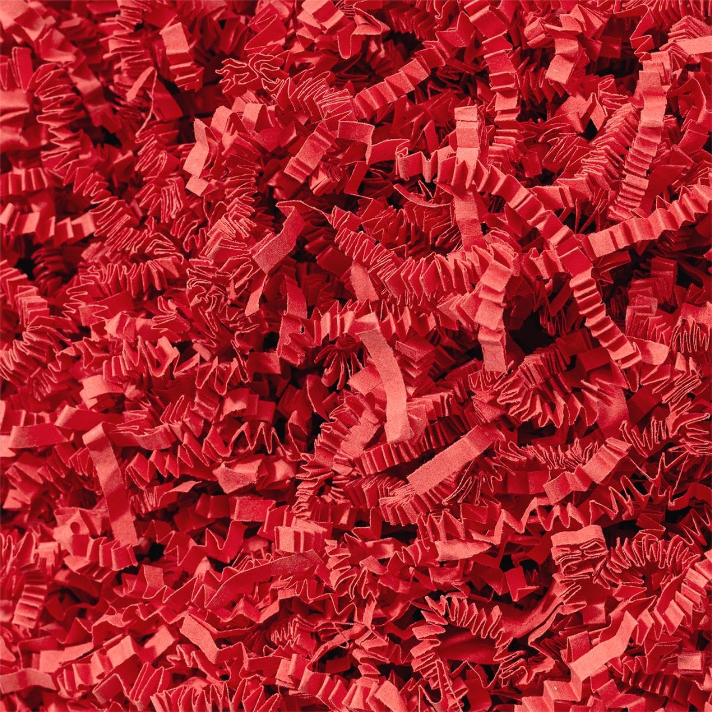 Wowxyz 1 LB Crinkle Cut Paper Shred Red Crinkle Shredded Paper for Gift Baskets - Gift Box Bag Filler - Confetti Stuffing for Birthday, Holiday Present Packaging Wrapping