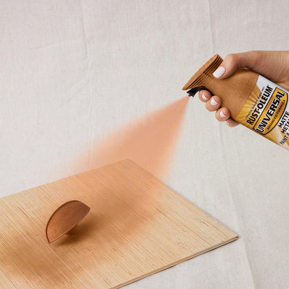 Rust-Oleum 247567-6PK Universal All Surface Hammered Spray Paint, 12 oz, Copper, 6 Pack
