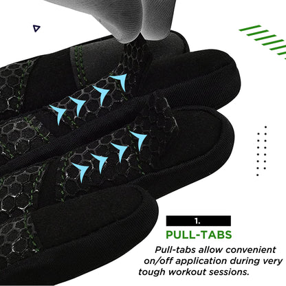 RDX Weight Lifting Gloves Gym Workout, Full Finger Touch Screen, Breathable Anti Slip Padded Palm Protection, Fitness Strength Training Powerlifting HIIT WOD Exercise, Men Women Home Gym Cycling