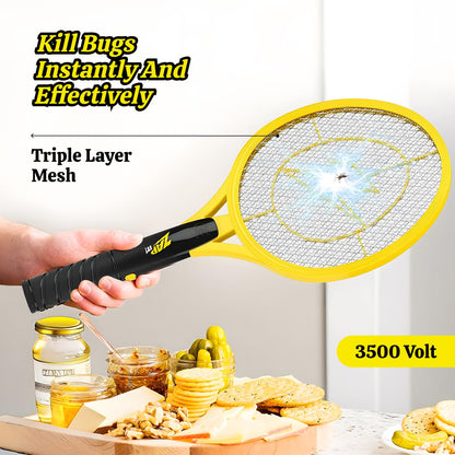 ZAP IT! Bug Zapper Battery Powered (2xAA Included) Bug Zapper Racket, 3,500 Volt