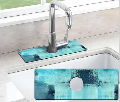 Kitchen Sink Splash Guard Faucet Mat Super Absorbent Fast Drying Mat Sink