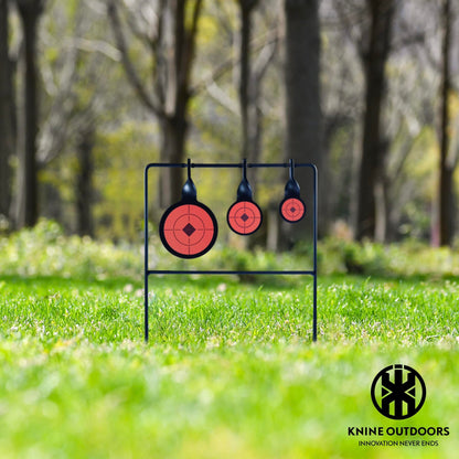 KNINE OUTDOORS Hunting Shooting Taget Airgun Spinner Target, Rated for .22 Rimfire Rifles and .22 Handguns