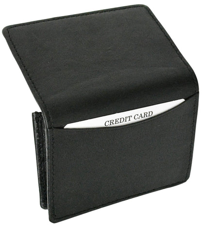 Marshal® RFID Blocking Mens Leather Expandable Business Card Case Wallet