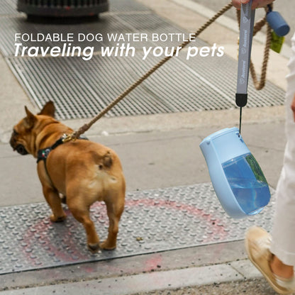 AVELORA Foldable Dog Water Bottle, Portable Dog Water Dispenser, Outdoor Pet Water Bottle for Cat, Puppy, Walking, Hiking, Travel. Dishwasher Safe, 10oz