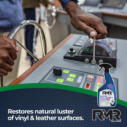 RMR Marine Vinyl Protector, Condition, Clean, & Protect Vinyl, Plastic, & Leather, Multi-Surface Boat, Car, & RV Cleaner & Stain Remover