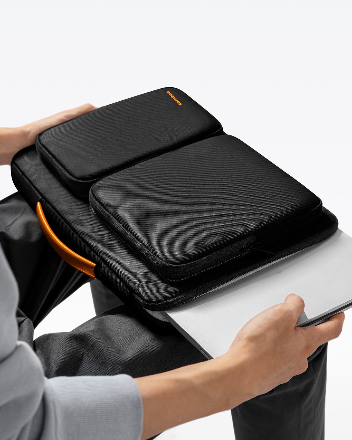 tomtoc 360 Protective Laptop Sleeve for 2026 14-inch MacBook Pro M5/M4/M3/M2 Pro/Max A3426 A3434 A3401 2026-2021, 13.5-14.4 Inch Surface Laptop 7/6/5/Studio 2/1, Water-Resistant Carrying Case