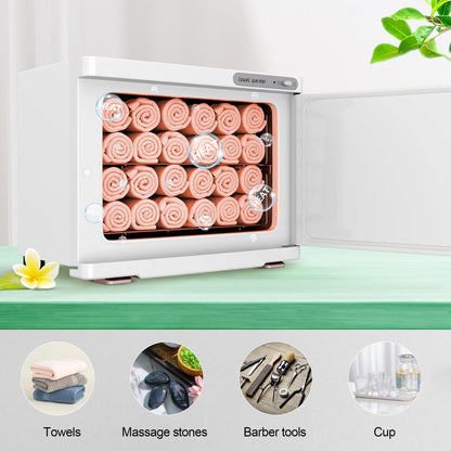 Towel Warmer, 23L Towel Warmer Cabinet Can Hold 32 Wet Facial Towels,Hot Towel Warmer Use for Spa, Hair Beauty, Salon - Black