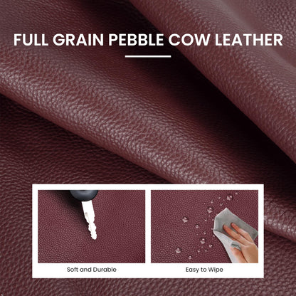 befen Genuine Leather Slouchy Hobo Purses for Women, Casual Hobo Bags Real Top Grain Leather Tote Handbags Women's Burgundy Shoulder Satchel for Shopping, Outing, Travel
