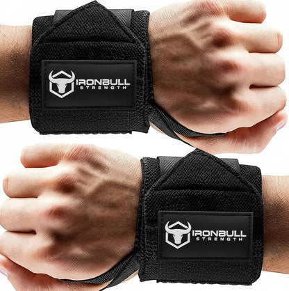 Wrist Wraps for Weightlifting & Powerlifting (18") - Premium Quality Wrist Straps for Weight lifting with Thumb Loop - Best Gym Wrist Wraps for Bench Press, Dip, Triceps & Curls for Men and Women