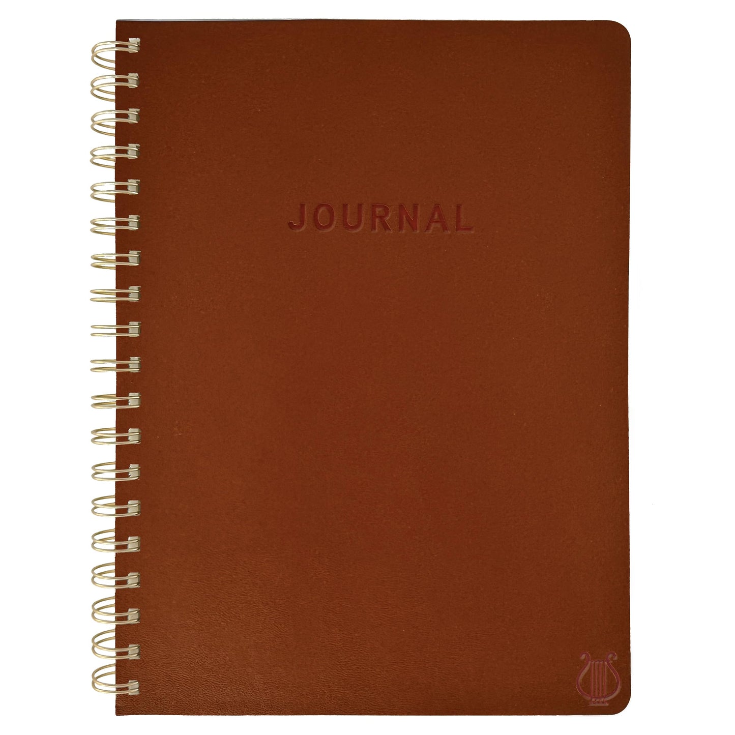 Graphique Apollo Vegan Leather Journal, Spiral Notebook for Writing, 192 Lined Pages, 8” x 10”