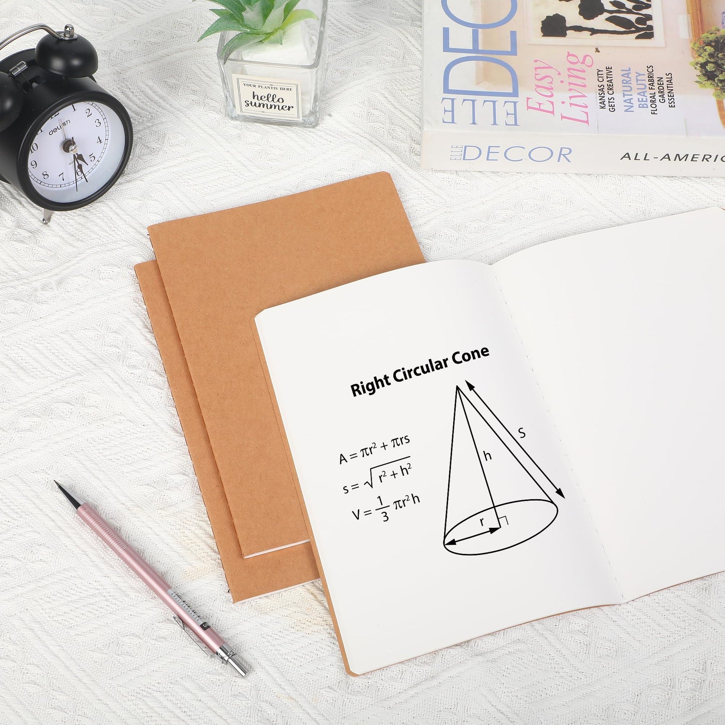 miikoul 24 Pack Blank Kraft Notebooks, 8.3"x5.5" A5 Small Journal Bulk Blank Notebooks 80 Gsm Unlined with 60 Pages A5 Subject Notebooks Traveler Journal Set for Adult Students Office School Supplies