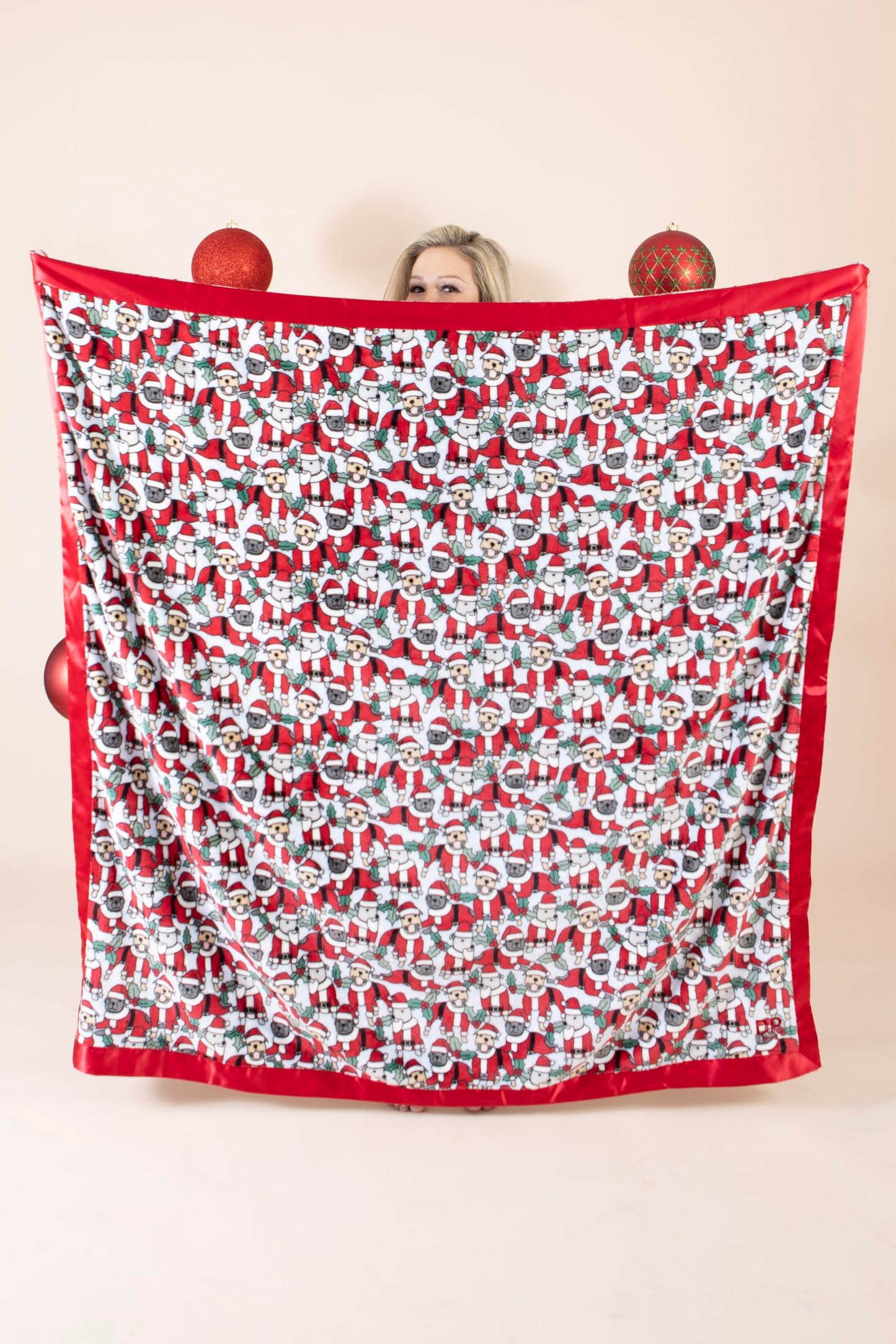 Darren & Phillip Santa Paws Blanket - Ultra-Soft Blankets Made with Plush Fleece - Perfect as a Dog Bed Blanket or for Cuddling with Your Pup - Ultra-Snuggly Blankets for Dogs & Humans