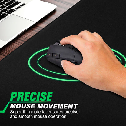 LifeTrim Huge 46”x17” 5mm Gaming Mouse Pad Large Mouse Pad for Desk Mouse Pad Gaming Giant Black XXL Thick Long Extra Large Extended Big Mouse Pad Gamer Desk Mat