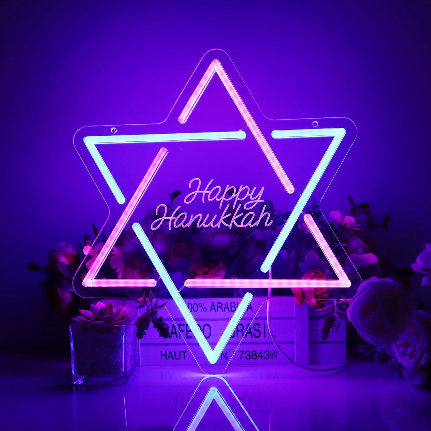 Hanukkah Neon Sign,