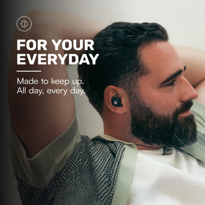 Raycon Everyday Classic Bluetooth Wireless Earbuds + Microphone with Active Noise Canceling, Sweat & Water-Resistant Earphones, Ear Buds Wireless Bluetooth 32 Hours Playtime (Black)
