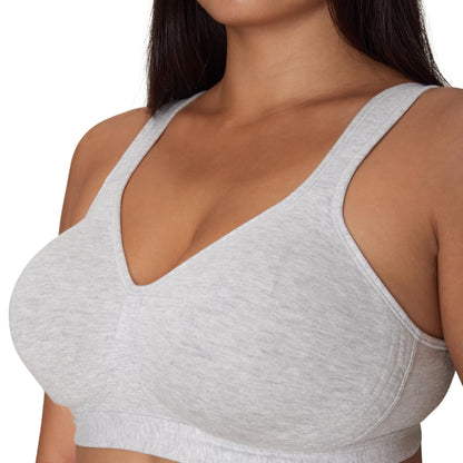 Playtex Women's 18 Hour Ultimate Lift Wireless Stretch Cotton Full-Coverage T-Shirt Bra