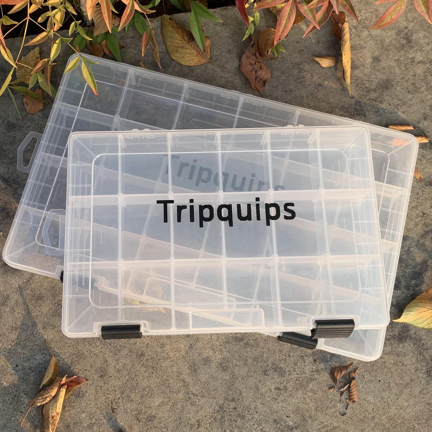 Tripquips 3600 Tackle Trays, Plastic Storage Organizer Box with Removable Dividers - Tackle Boxes - Fishing Tackle Storage - 3700 Tackle Trays - 2 Packs/4 Packs Box Organizer-3600 4 Packs