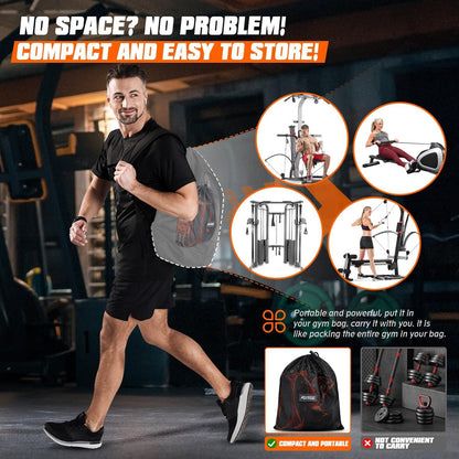 KUTIZE Resistance Bands, Exercise Bands with Handles, Door Anchor, Heavy-Duty Tricep Workout Equipment for Pushdowns, Bicep Curls, Face Pulls, Home Gym Equipment Training for Back, Abs, Triceps