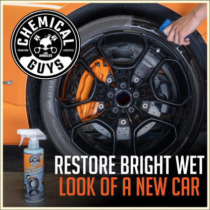 Chemical Guys Tire Kicker Sprayable Extra Glossy Tire Shine (Works on Rubber, Vinyl & Plastic), Great for Cars, Trucks, SUVs, Motorcycles, RVs & More, 16 oz (2 Pack)