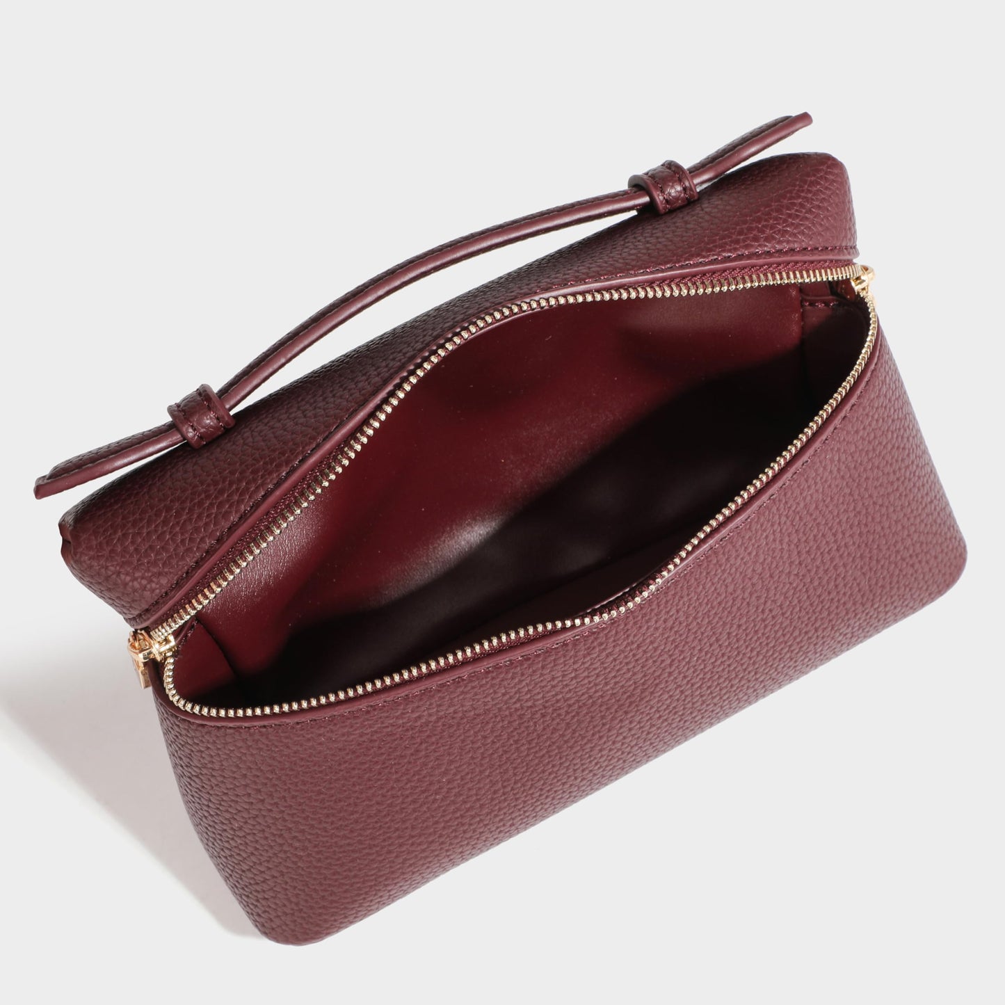 Rejolly Crossbody Bag for Women Small Leather Pouch Purse Top-Handle Trendy Shoulder Handbag Gold Hardware Coffee