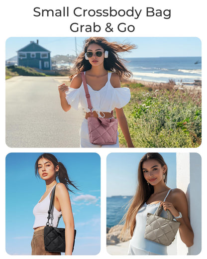 BAGSMART Crossbody Bags for Women, Small Crossbody Bag Cross Body Purse Mini Tote Travel Purse Shoulder Handbags Wallet