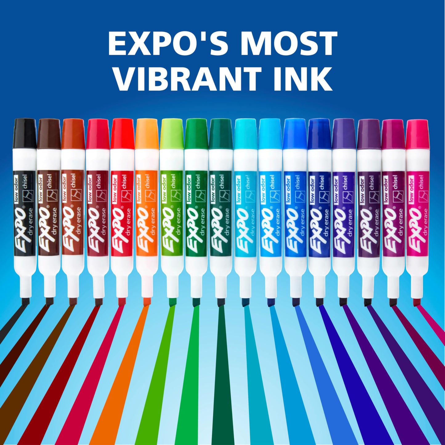 EXPO Dry Erase Markers, Low Odor Ink, Black, Chisel Tip, 40 Count - Whiteboard, Calendar, Organization, Essential Supplies for Office, School, Classroom, Teachers