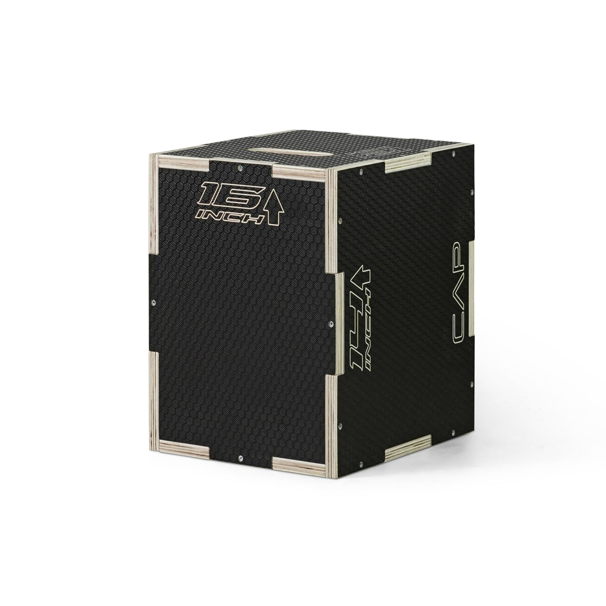 CAP Barbell 3-in-1 Rubber Textured Plyometric Box 16in x 14in x 12in