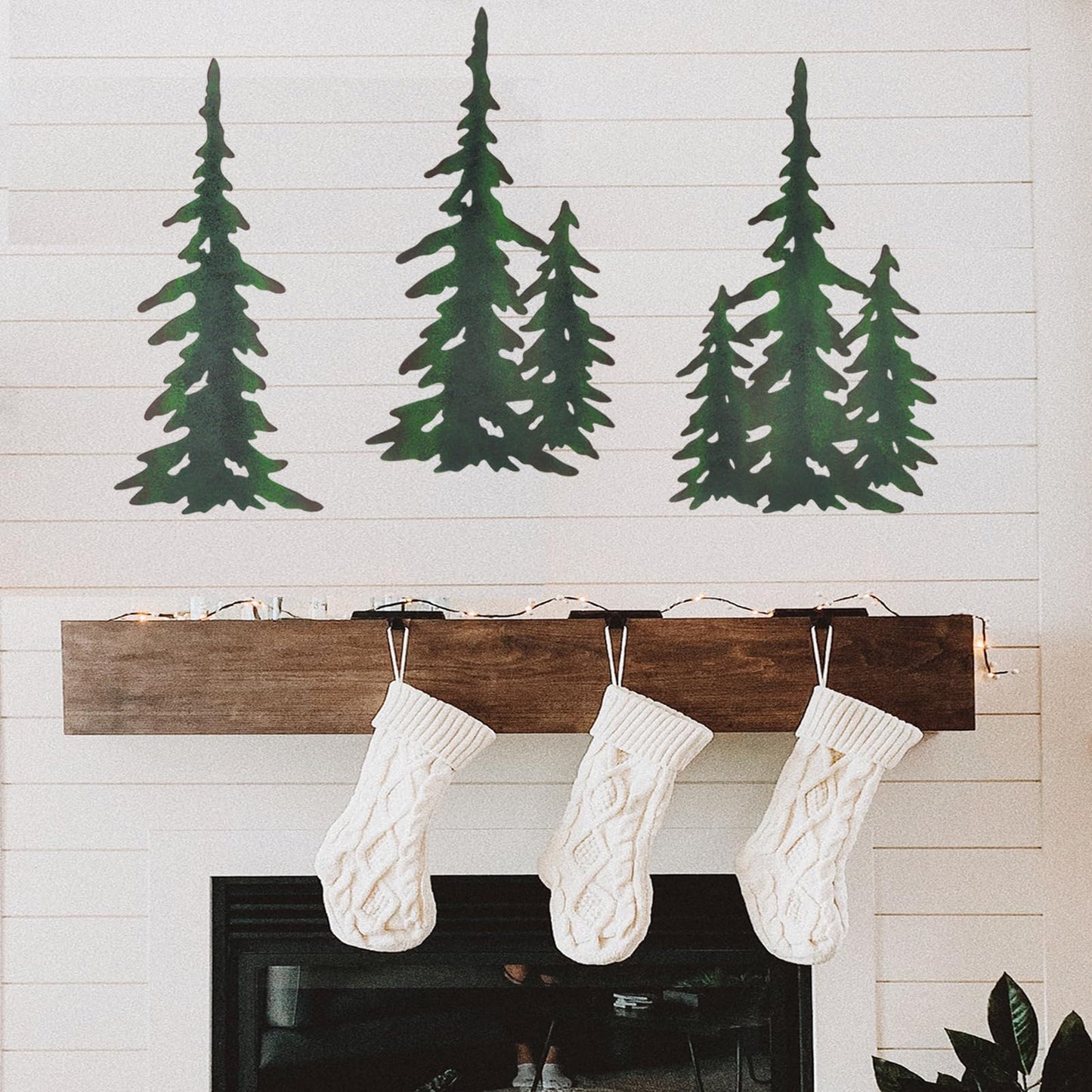 Pine Tree Decor Tree Wall Decor Outdoor Metal Wall Art Decor Hanging Farmhouse Country Forest Cabin Decor