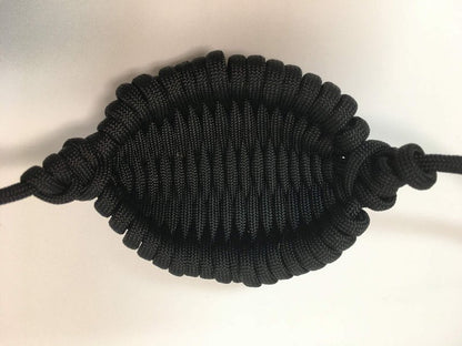 Paracord Shepherd Sling (Old-Fashioned Slingshot) Handmade by David The Shepherd (Black)