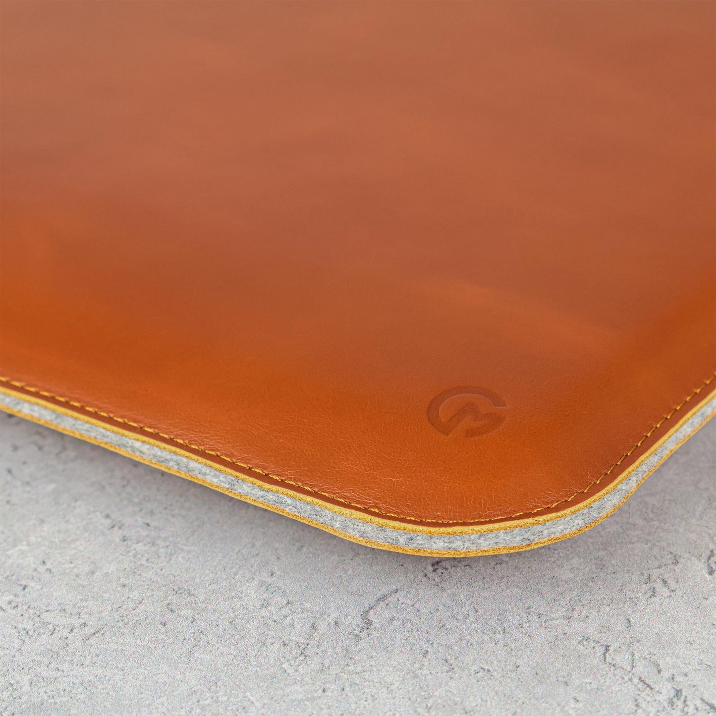 Casemade Real Leather Laptop Sleeve for MacBook Pro & Air Fits 13, 14, 15 & 16 Inch - Genuine Full Grain Leather with Soft Wool Lining (16 inch - Pro M1/M2/M3/M4/M5)