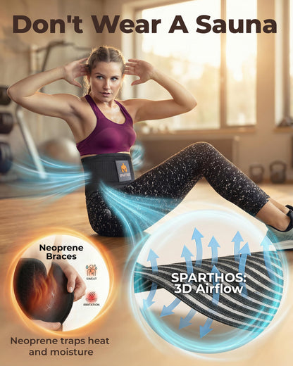 Sparthos Lumbar Support Belt - Immediate Relief from Back Pain, Sciatica, Herniated Disc - Adjustable Lower Back Waist Brace +Lumbar Pad - For Men & Women, Fits 63–73″ Waist (XXX-Large, Check Sizing)