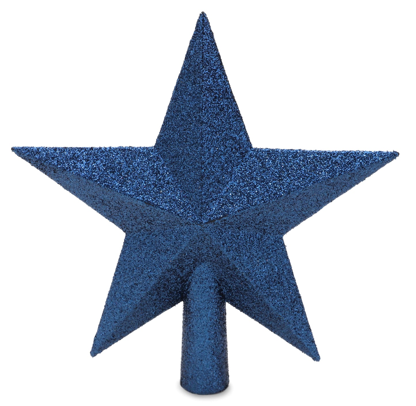 Christmas Concepts® 20cm Glitter Tree Top Star Decoration – Christmas Tree Topper/Ornament (Midnight Blue)