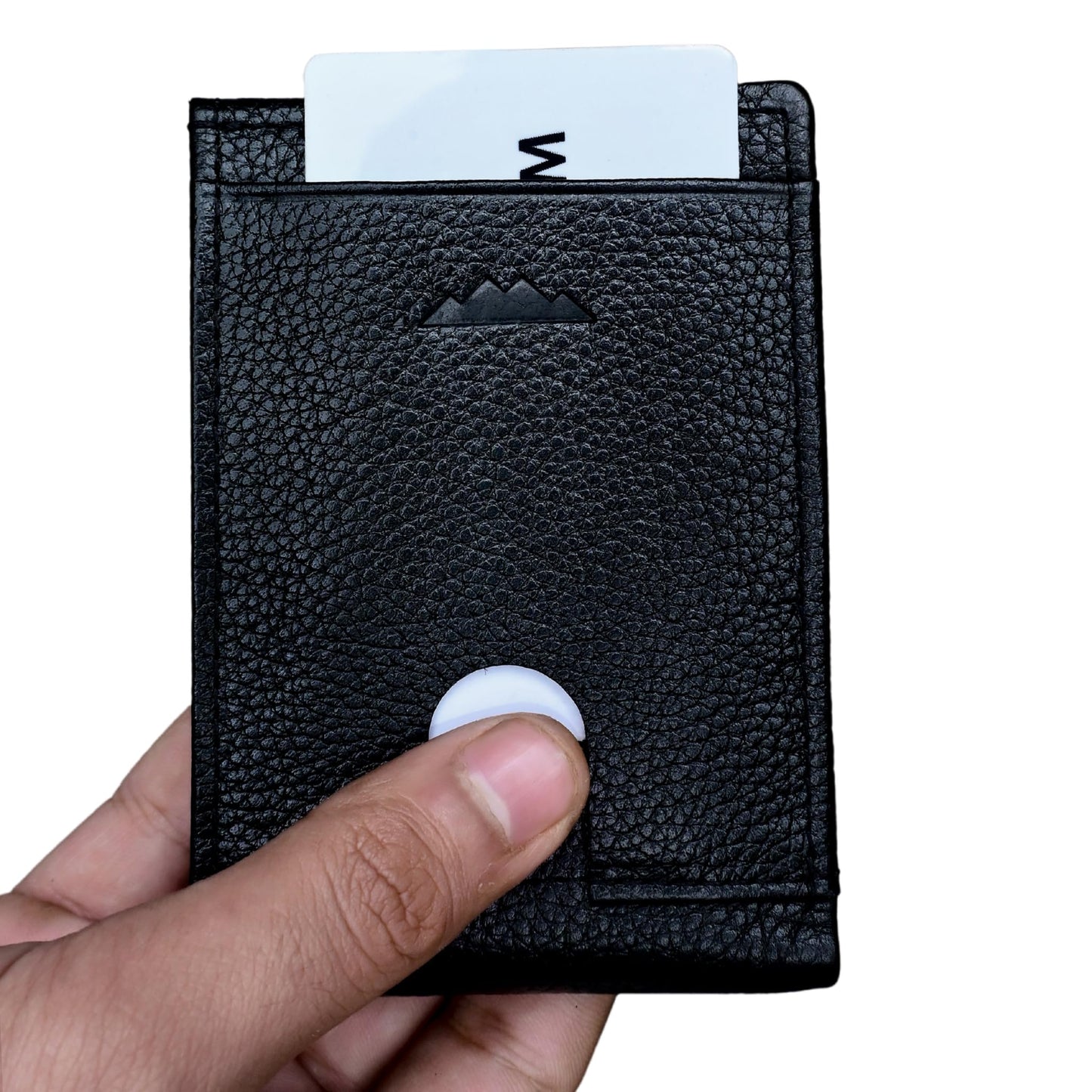 KARAKORAM LEATHER Slim BiFold Wallet for Men | Premium Cowhide Leather | Artisan Made | RFID Blocking | 12-14 Cards with 2 Quick Access Slots | Front Pocket Everyday Carry (Midnight Black)