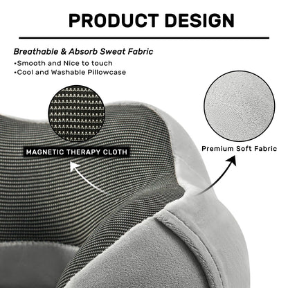 urnexttour Travel Pillow for Airplane-2 Pack Memory Foam Neck Pillows, Soft & Support Travel Essentials for Travelling, Sleeping Rest, Car, Train and Home Use(Grey&Navy)