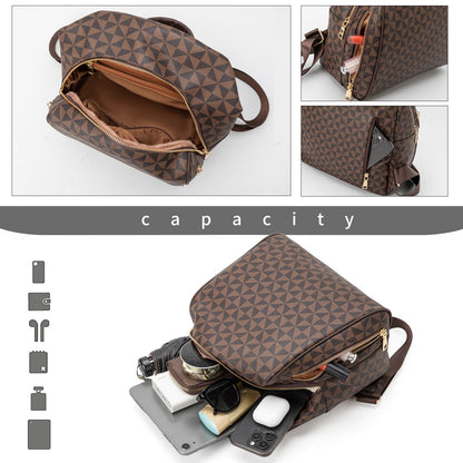 Womens Backpack Purse Leather Anti-theft Large Fashion Designer Travel Backpack Bag Men's Backpack Shoulder Bags