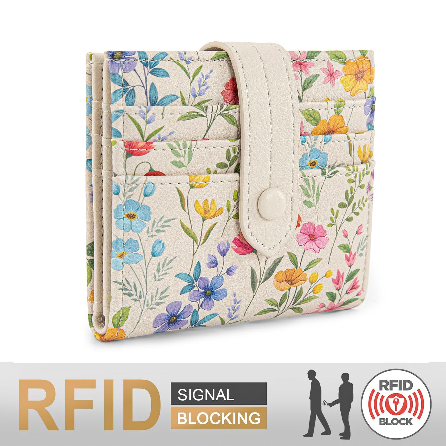Montana West X Wrangler Womens Small Wallet Bifold Slim Card Wallet RFID Minimalist Cash Organizers with Zipper Coin Pocket