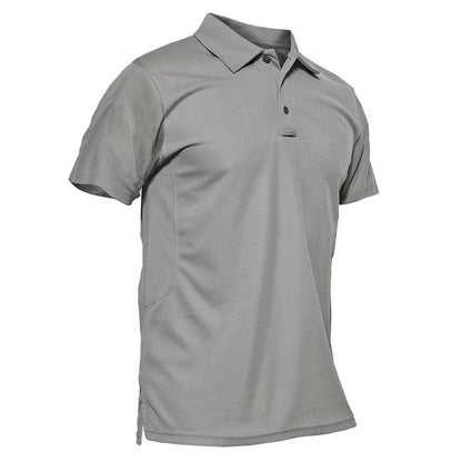 MAGCOMSEN Work Shirts for Men Golf Shirts Fishing Shirts Casual Shirts Quick Dry Shirts Golf Polo Shirts Light Grey S